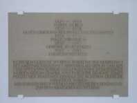 Gedenktafel im Foyer der Behrde